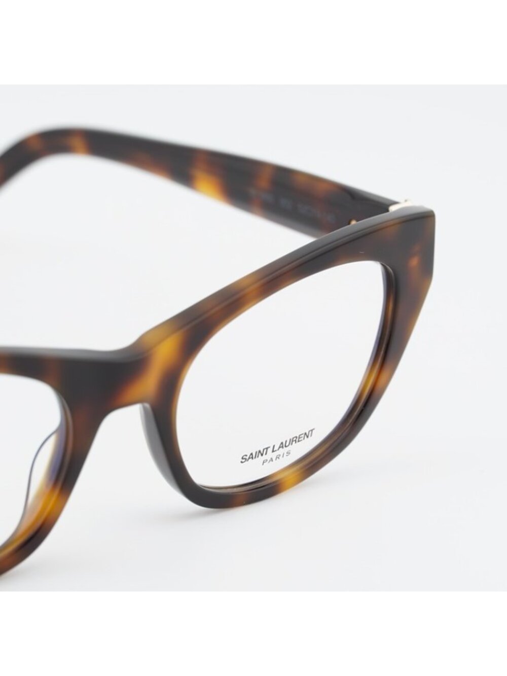 Saint Laurent SLM80 002 Eyeglasses Dark Havana 52mm Cat Eye Frame - Picture 6 of 12